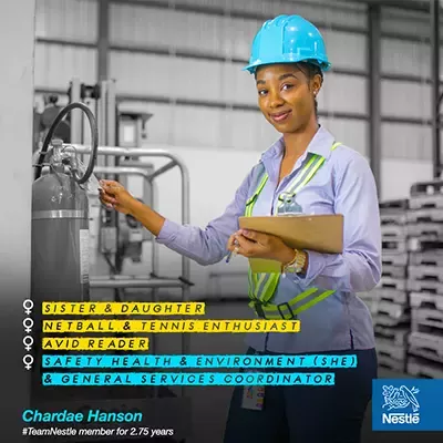 Chardae Hanson, SHE and General Services Coordinator