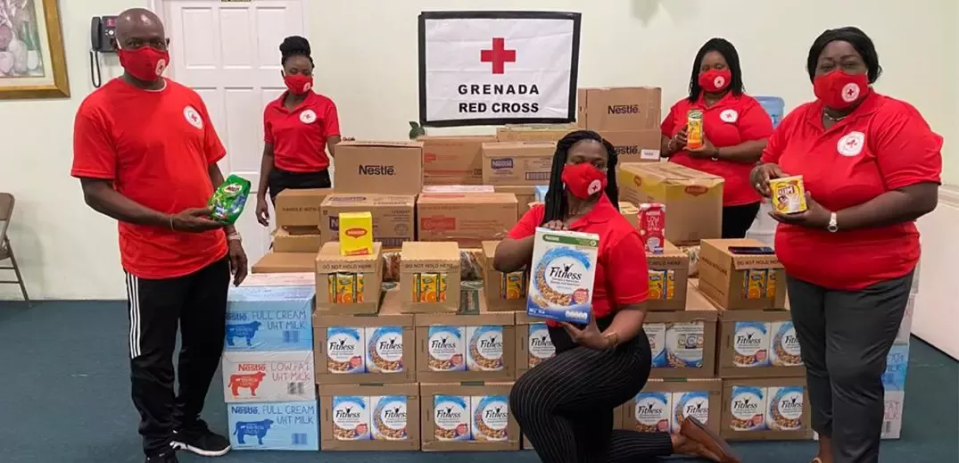 Grenada Red Cross volunteers