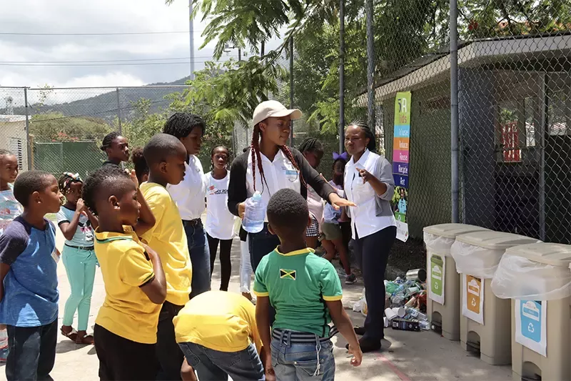 Children learning about the 5Rs at Nestlé’s Unstoppable Kids Camp