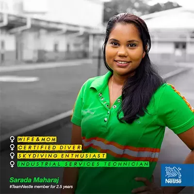 Sarada Maharaj, Industrial Services Technician
