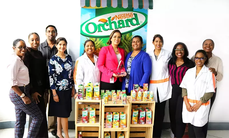 Team Nestlé celebrates their win of the TTMA Innovator of the Year award